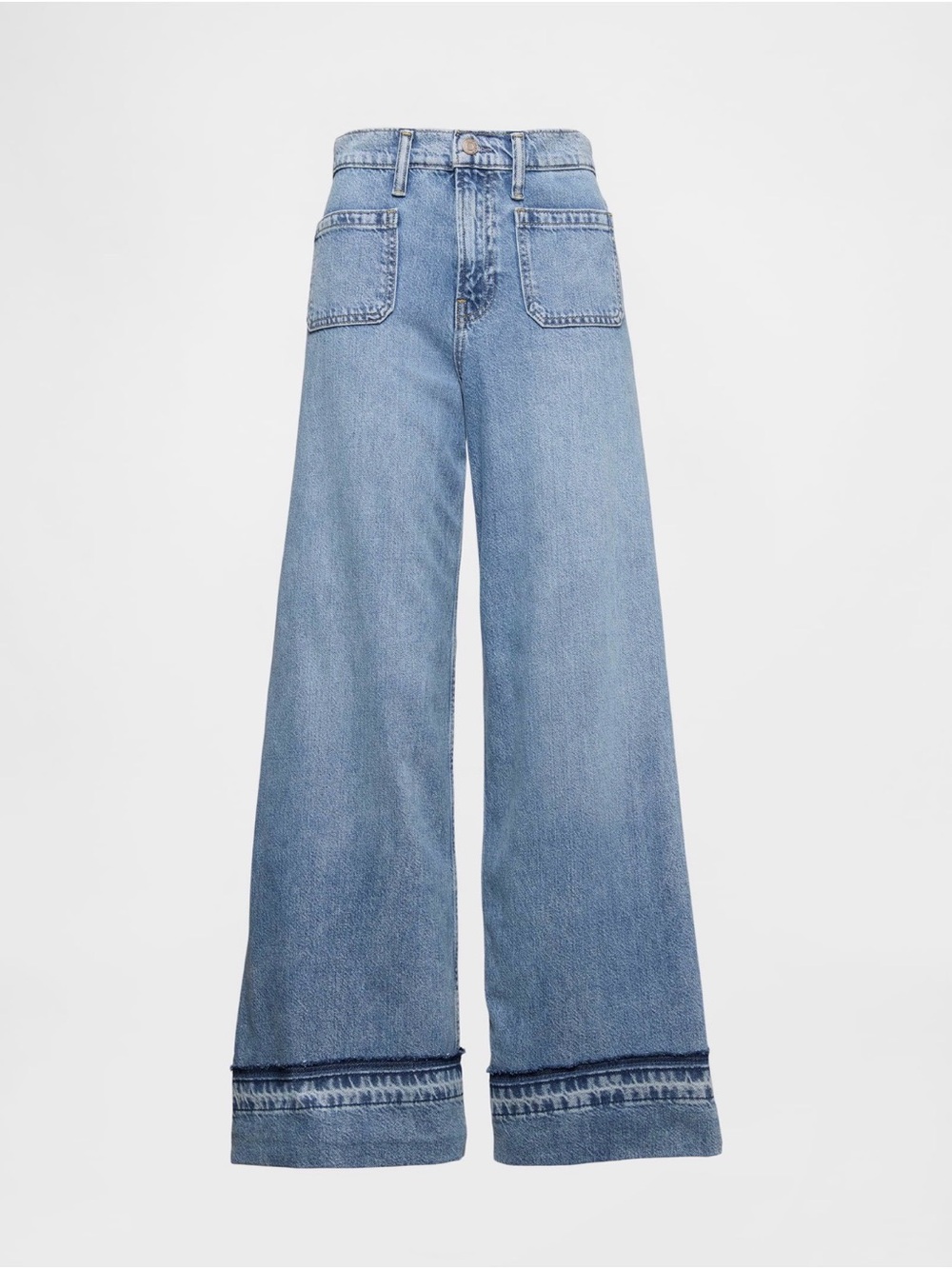 GAP UltraSoft Baggy Mid rise wide leg jeans size 8 Long